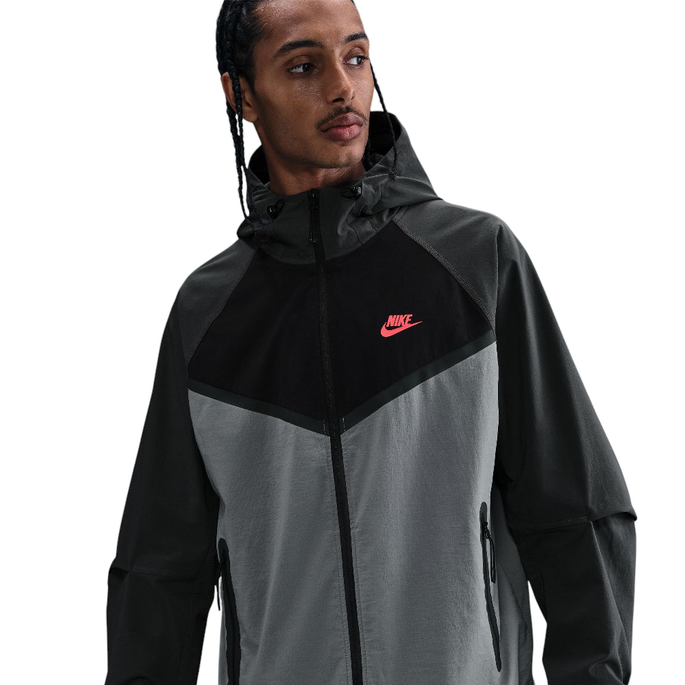 Tech Woven Full-Zip Windrunner Jacket Grey - Urban Jungle
