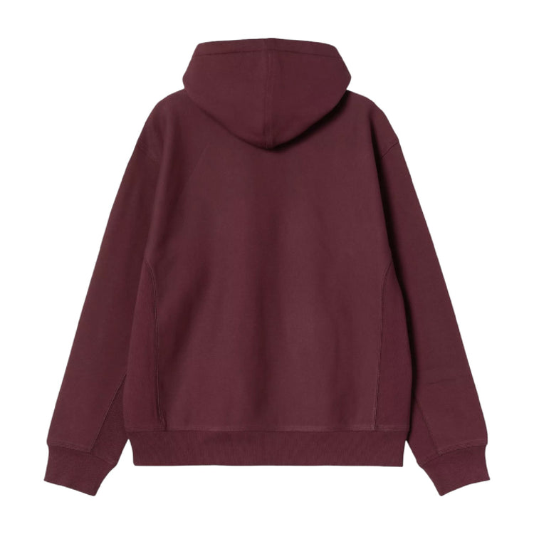 CARHARTT Hooded American Script Sweat Red I028279.33KXX.03