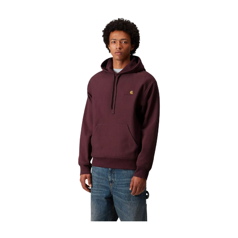 CARHARTT Hooded American Script Sweat Red I028279.33KXX.03