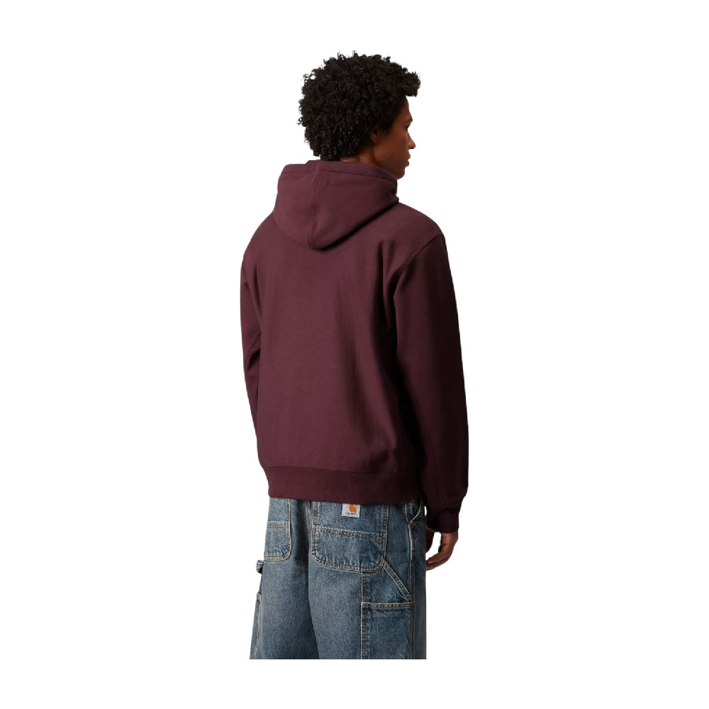 CARHARTT Hooded American Script Sweat Red I028279.33KXX.03