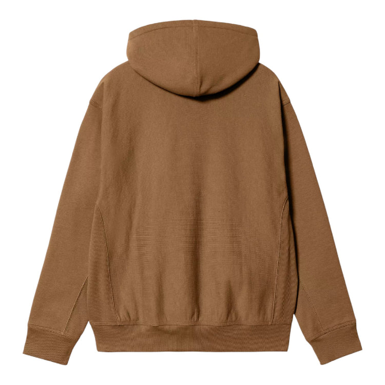 CARHARTT Hooded American Script Sweat Brown I028279.HZXX.03