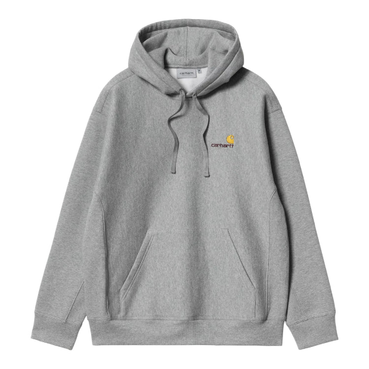 CARHARTT Hooded American Script Sweat Grey I028279.V6XX.03