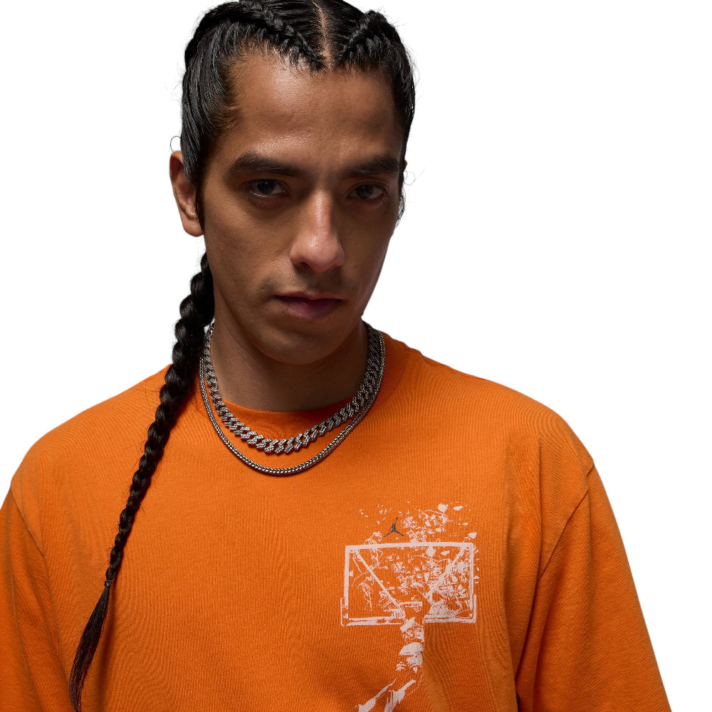 JORDAN Brooklyn Oversized Graphic T-Shirt Orange IB3297-805