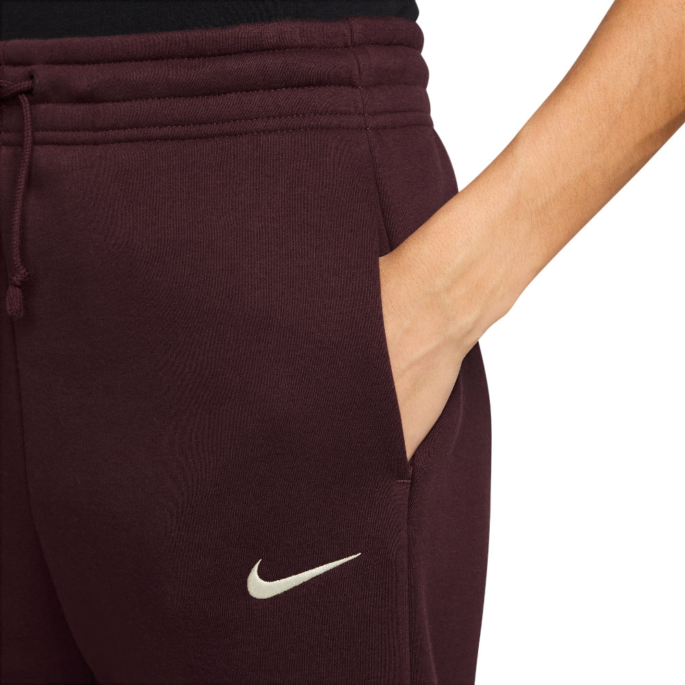 NIKE Sportswear Phoenix Fleece High-Waisted Wide-Leg Pants Red IH1011-652