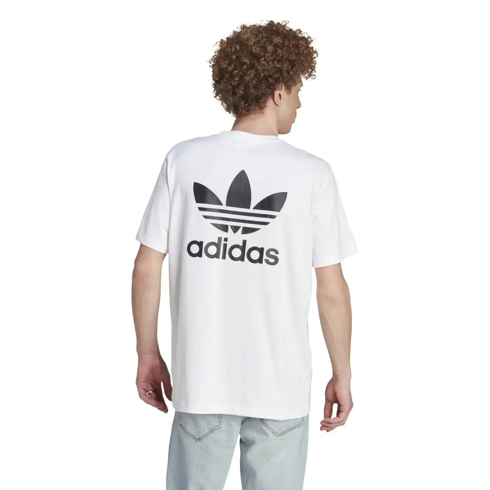 Tシャツ・カットソー adidas Trefoil Boxy Tee White IM4513 Clothing - Adicolor Classics Back+Front Trefoil Boxy Tee
