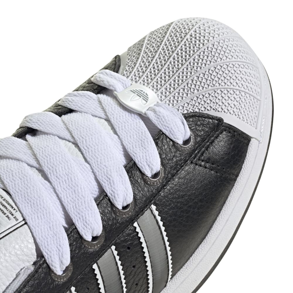 ADIDAS Superstar II Black Silver White Sneakers JQ3209