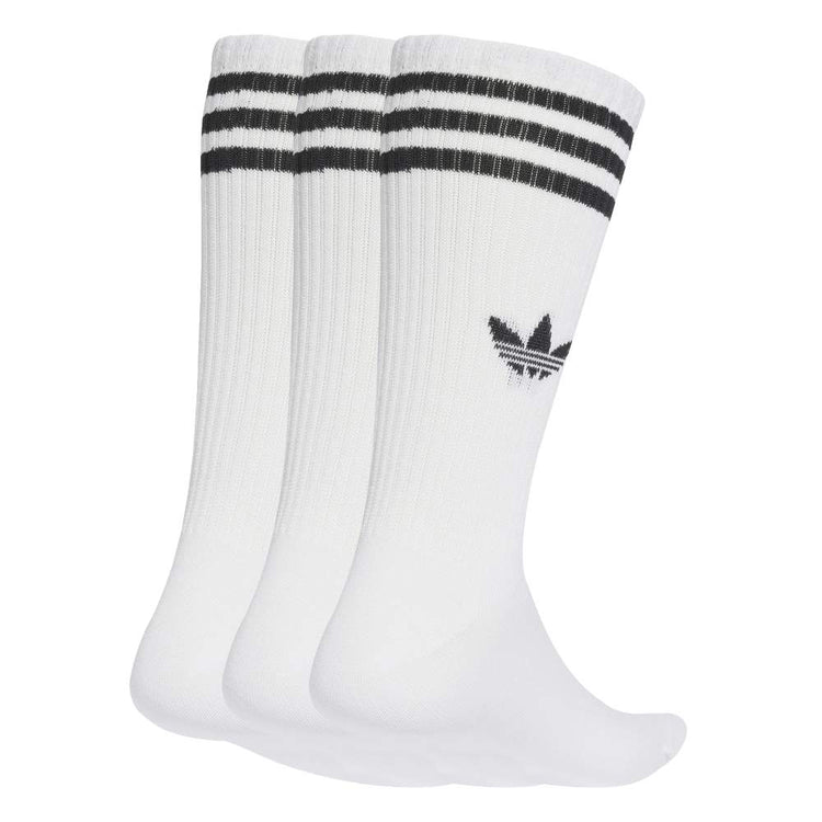 ADIDAS 3-Stripes High Crew Socks 3 Pairs White JV7416