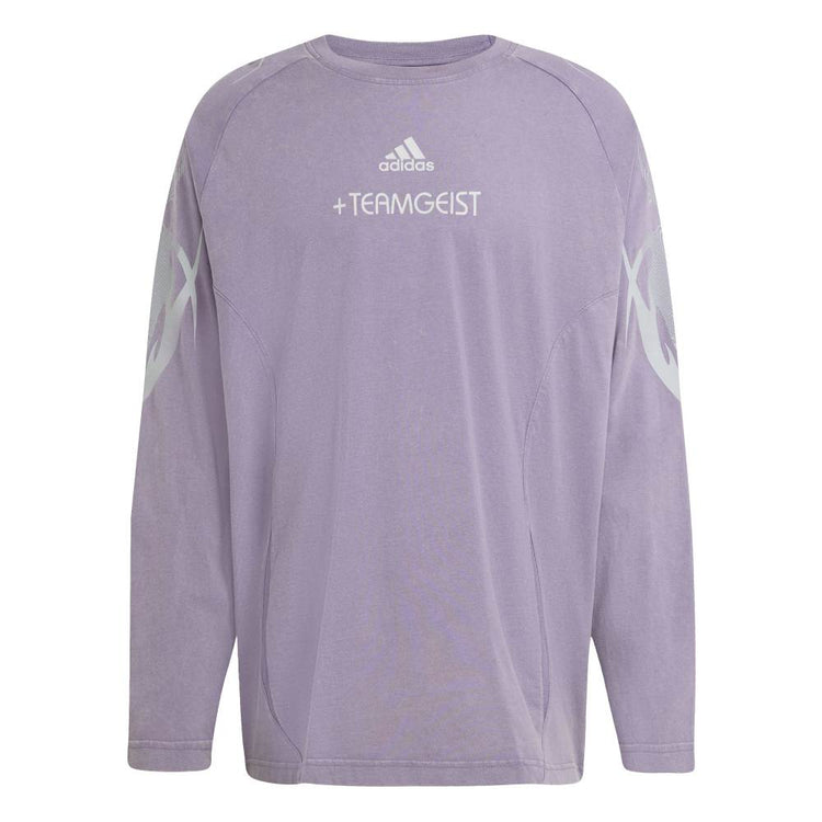 ADIDAS Adilenium Season 4 Teamgeist Graphic Long Sleeve T-Shirt Purple KF8542