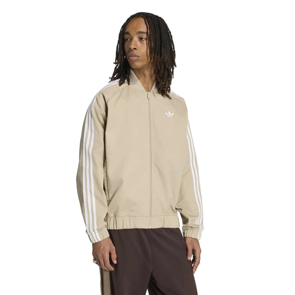 Sst Adicolor Classics Cotton Twill Track Jacket Beige - Urban Jungle