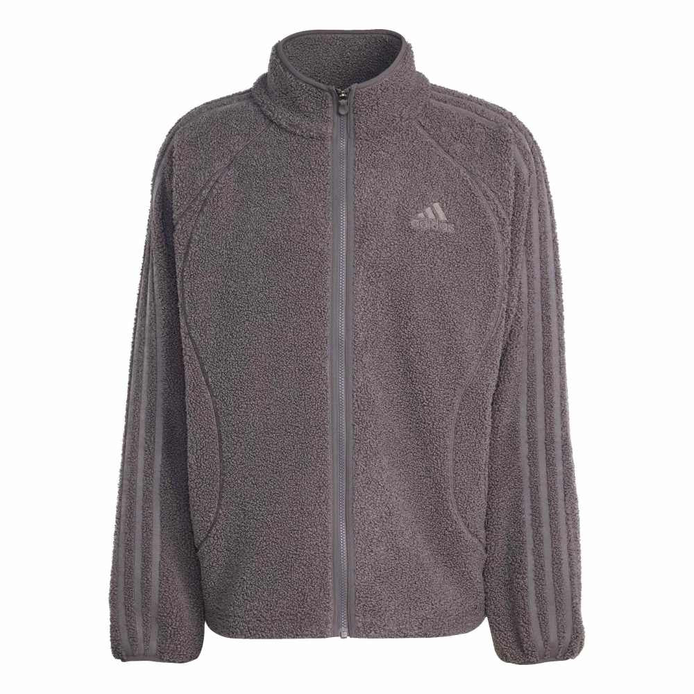 ADIDAS Borg Fleece Teamgeist Track Jacket Grey KR5188