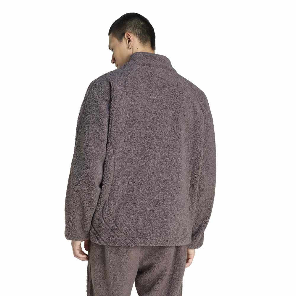 ADIDAS Borg Fleece Teamgeist Track Jacket Grey KR5188
