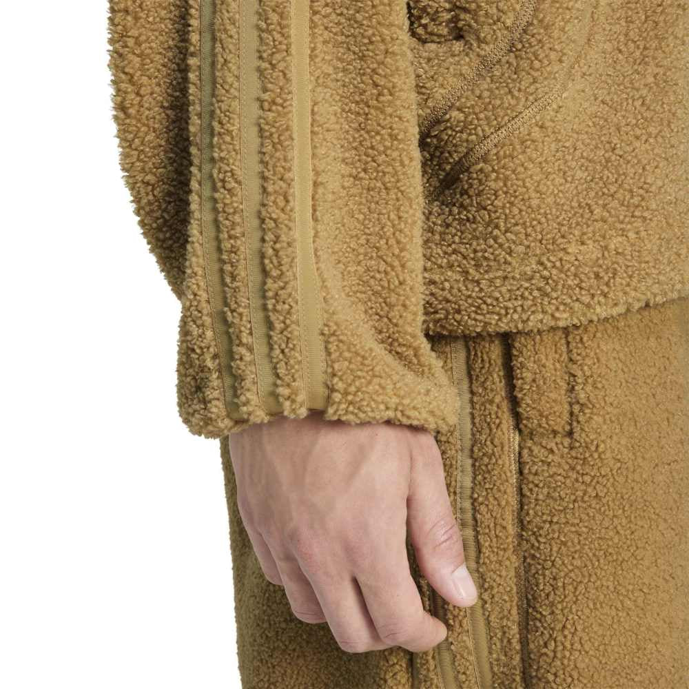 ADIDAS Teamgeist Borg Fleece Track Jacket Brown KR5190