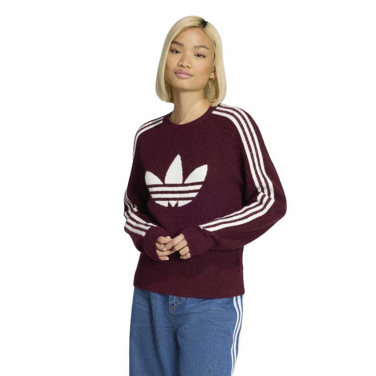 ADIDAS Originals Knit Crew Sweatshirt Brown KS7805