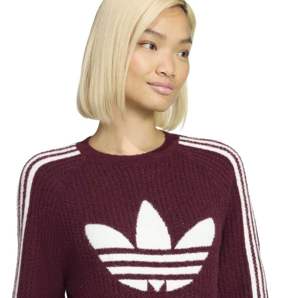 ADIDAS Originals Knit Crew Sweatshirt Brown KS7805