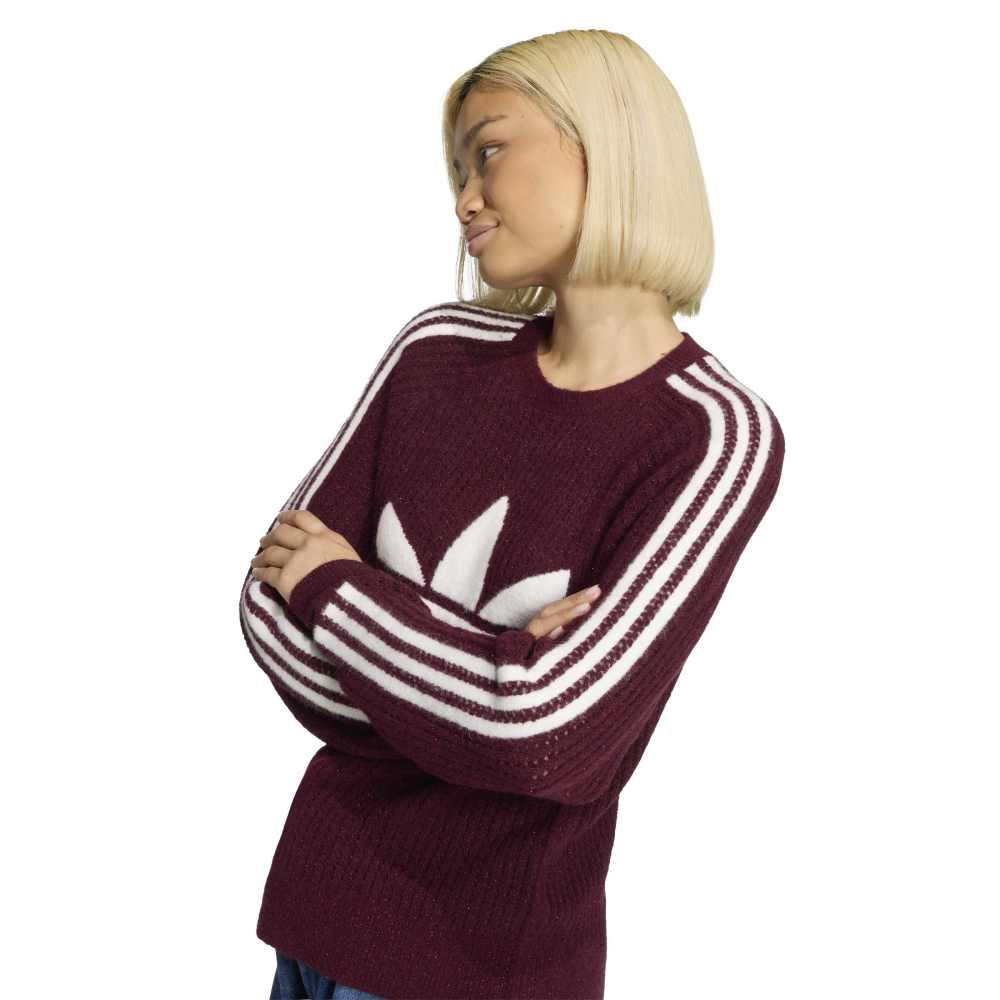 ADIDAS Originals Knit Crew Sweatshirt Brown KS7805