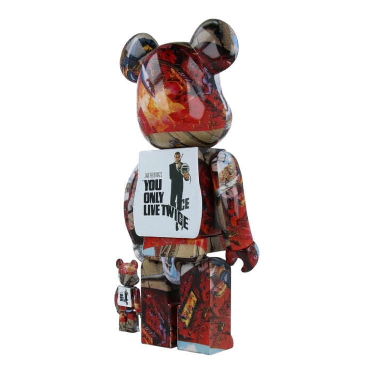 MEDICOM TOY Bearbrick x 007 You Only Live Twice 100% & 400% Set MED1781