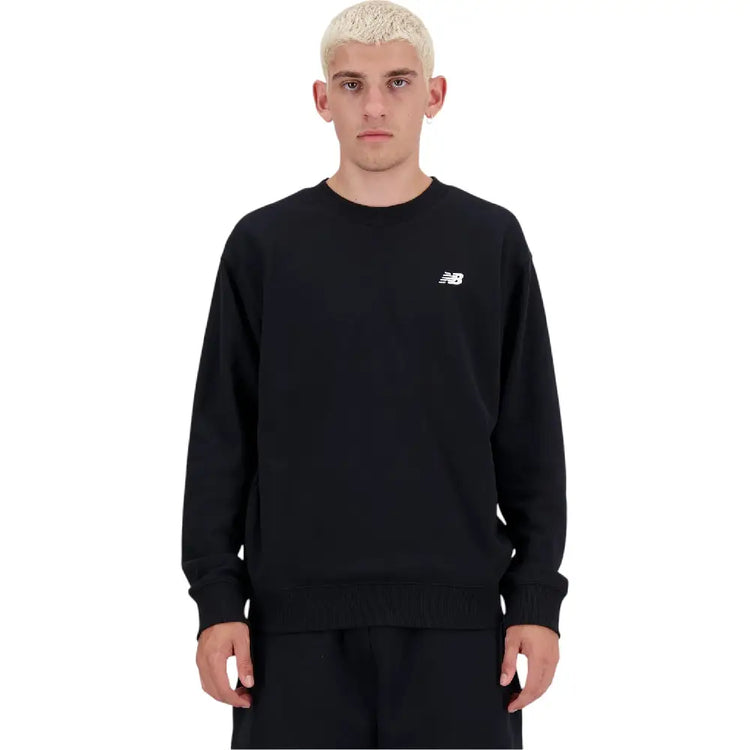NEW BALANCE Small Logo French Terry Crew Sweat Black MT41507BK