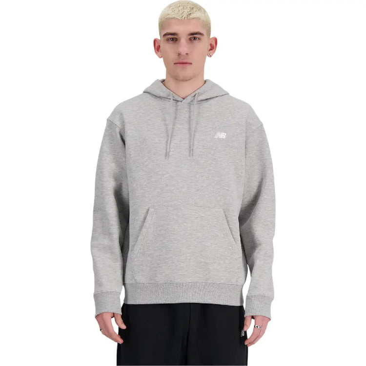 NEW BALANCE Small Logo French Terry Hoodie Grey MT41508AG