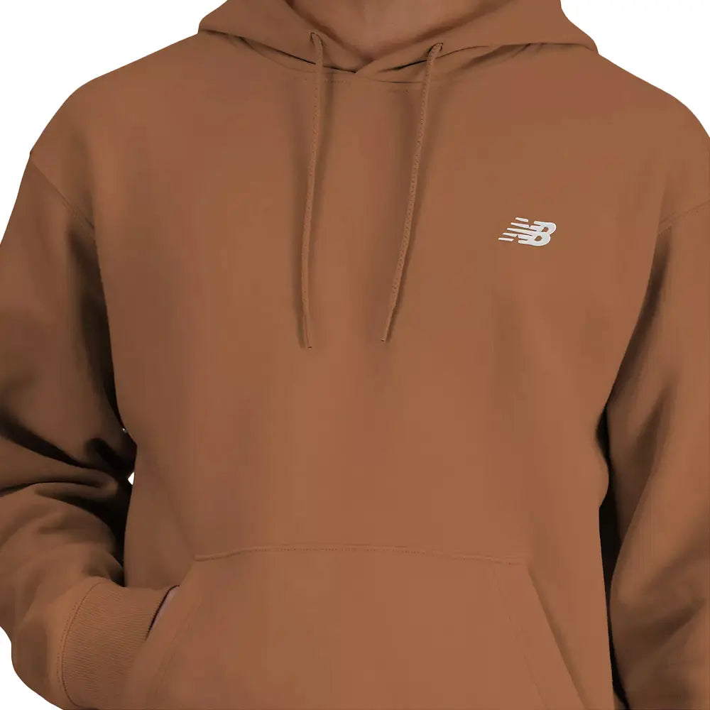 NEW BALANCE Small Logo French Terry Hoodie Walnut MT41508WUT