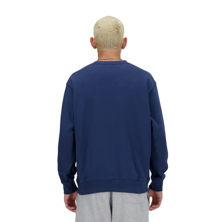 NEW BALANCE Athletics Sport Style Relaxed Crew Sweat Navy MT41538NNY