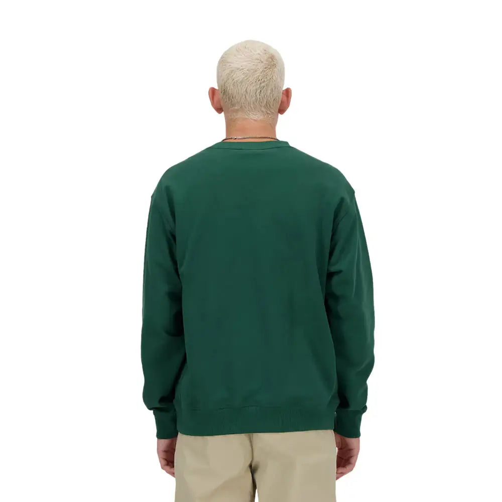 NEW BALANCE Athletics Sport Style Relaxed Crew Sweat Nightwatch Green MT41538NWG