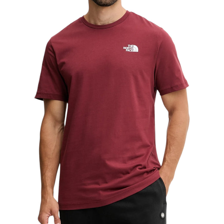 NORTH FACE Ss Box Nse T-Shirt Bordeaux NF0A87NPDO31