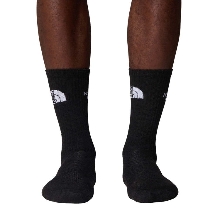 NORTH FACE Multi Sport Cush Crew Sock 3 Pairs Black NF0A882HJK31