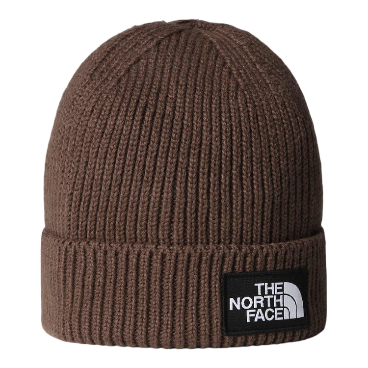 NORTH FACE TNF Logo Box Cuffed Beanie Brown NF0A8CHE1OI1