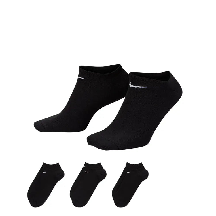 NIKE Lightweight No Show Socks 3 Pairs Black SX2554-001