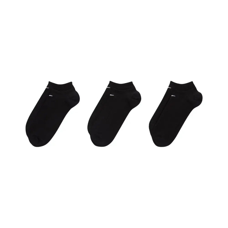 NIKE Lightweight No Show Socks 3 Pairs Black SX2554-001
