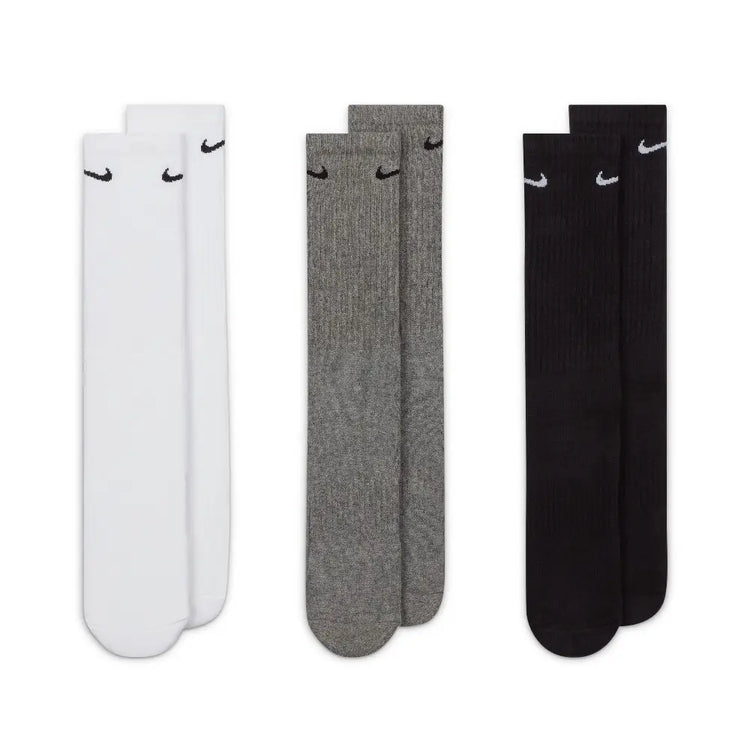 NIKE Everyday Cushioned Training Crew Socks (3 Pairs) SX7664-964