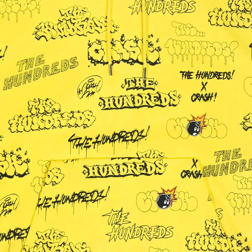 THE HUNDREDS Bomb Pullover Yellow T22F202022-Yellow