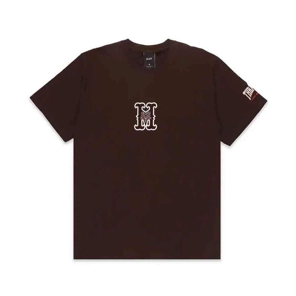 HUF Sunnydale S/S T-Shirt Brown TS01923-CHOCO