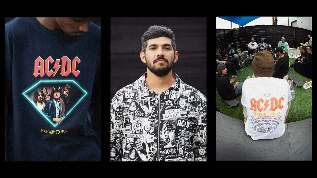 Diamond Supply celebrates the legendary band AC/DC