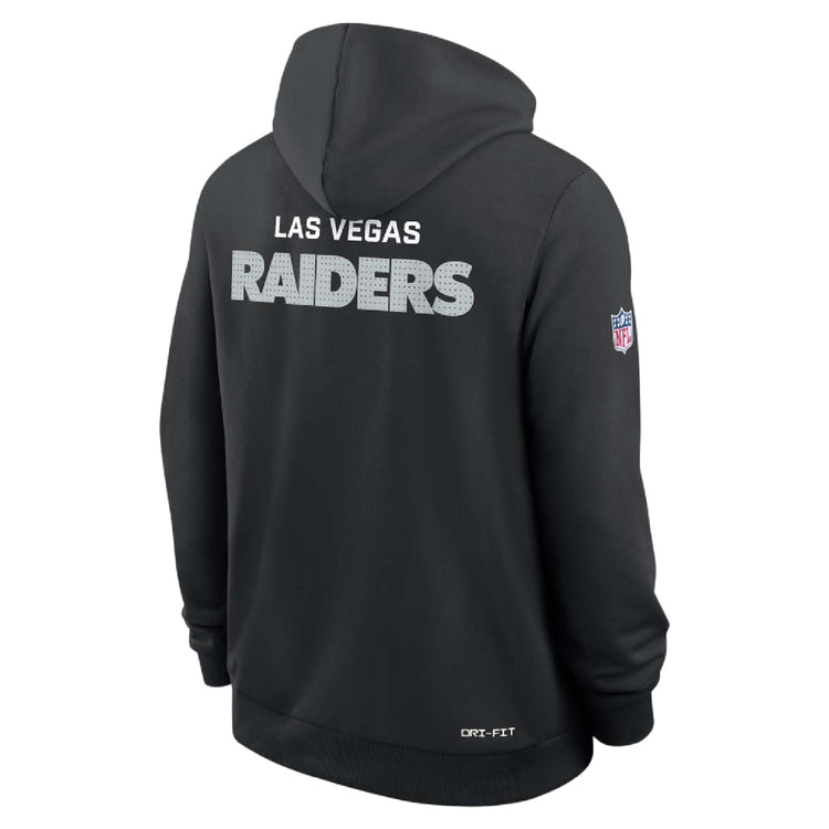 NIKE NFL Las Vegas Raiders 2025 Sideline Standard Issue Hoodie Black 03AZ-00A-8D-A0M