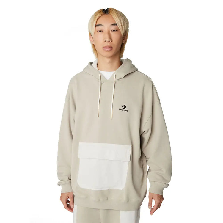 CONVERSE ELEVATED SEASONAL PO HOODIE PAPYRUS 10023765-A03