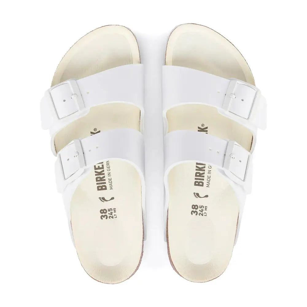 BIRKENSTOCK Arizona Triples White Birko Flor Sandals 1019046