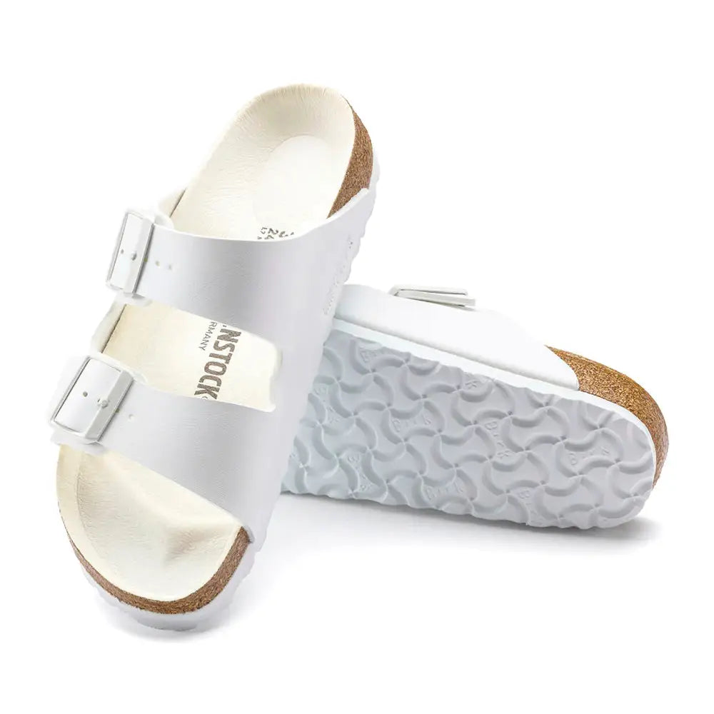 BIRKENSTOCK Arizona Triples White Birko Flor Sandals 1019046