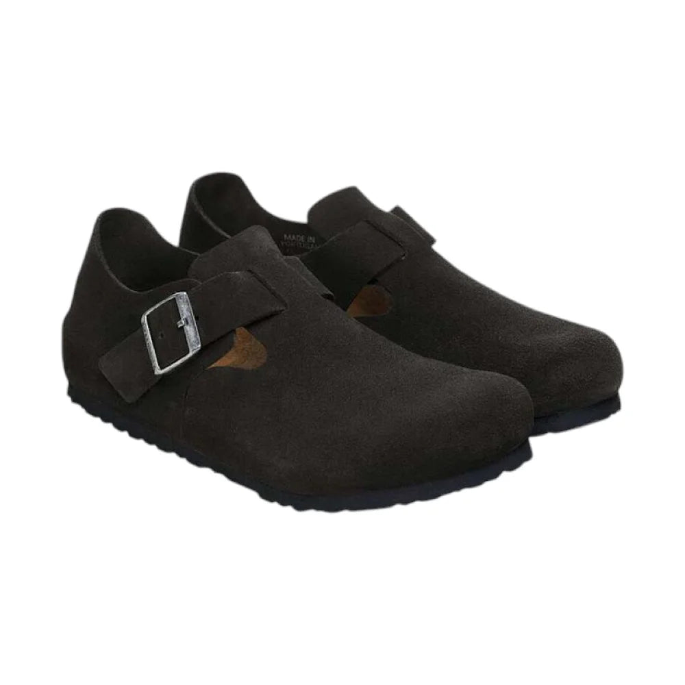 BIRKENSTOCK London Suede Sandals Black 1028078