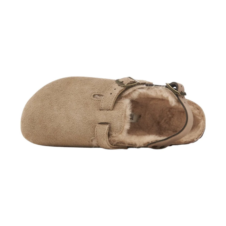 BIRKENSTOCK Tokio Shearling Taupe Slipper 1028349