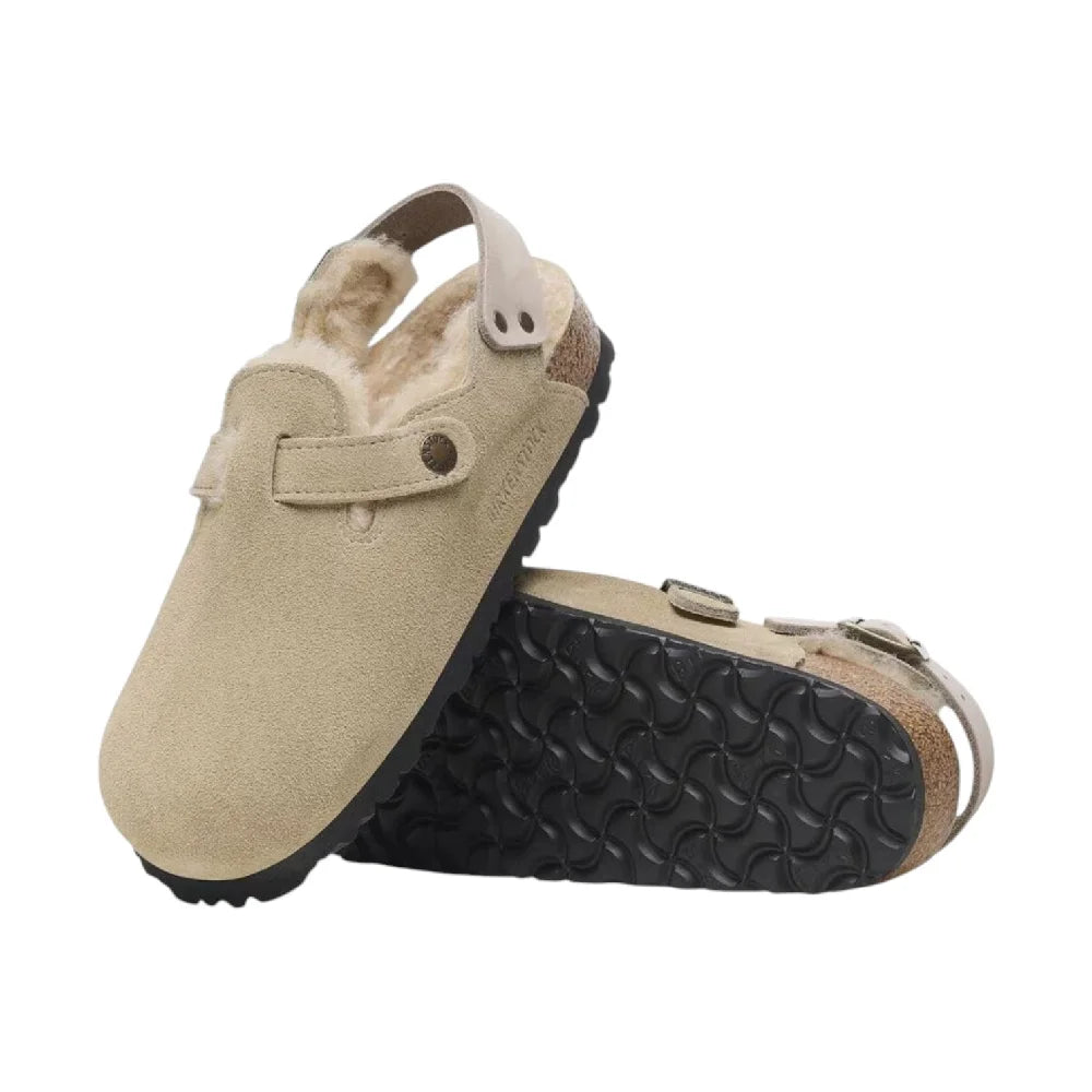 BIRKENSTOCK Tokio Shearling Taupe Slipper 1028349