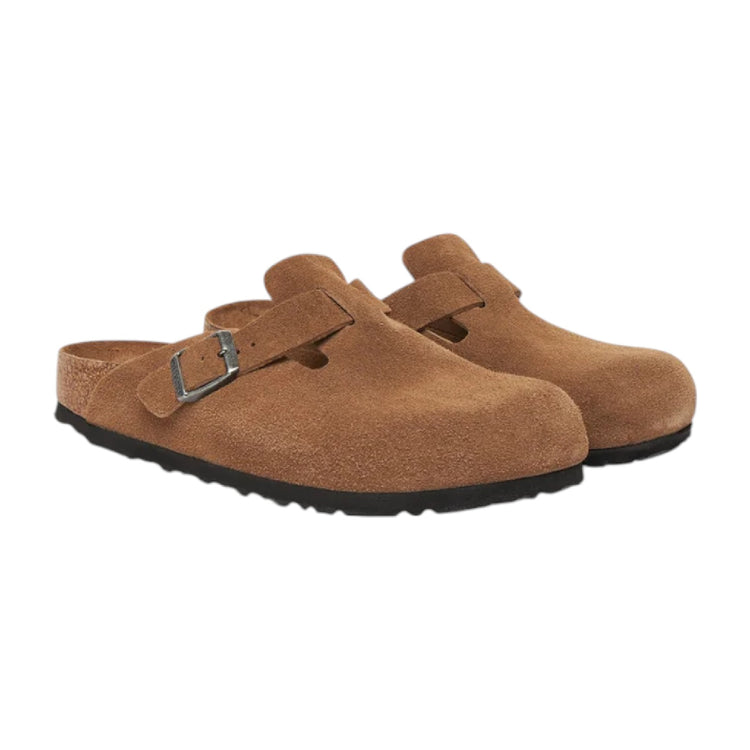 BIRKENSTOCK Boston SFB Slipper Dark Tea (Narrow Fit) 1030861