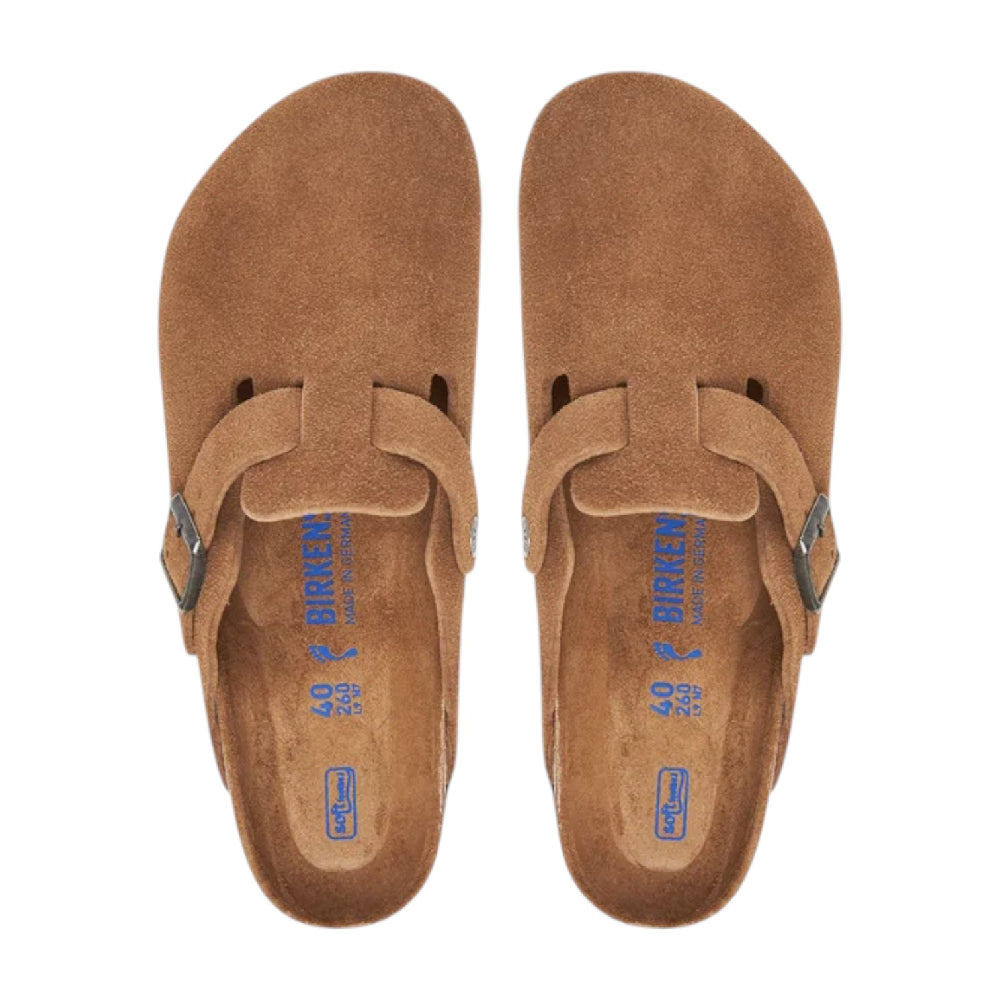 BIRKENSTOCK Boston SFB Slipper Dark Tea (Narrow Fit) 1030861