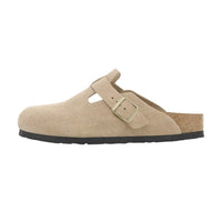 BIRKENSTOCK Boston Suede Leather Sandals Beige 1030883