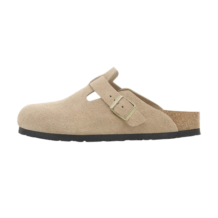 BIRKENSTOCK Boston Suede Leather Sandals Beige 1030883