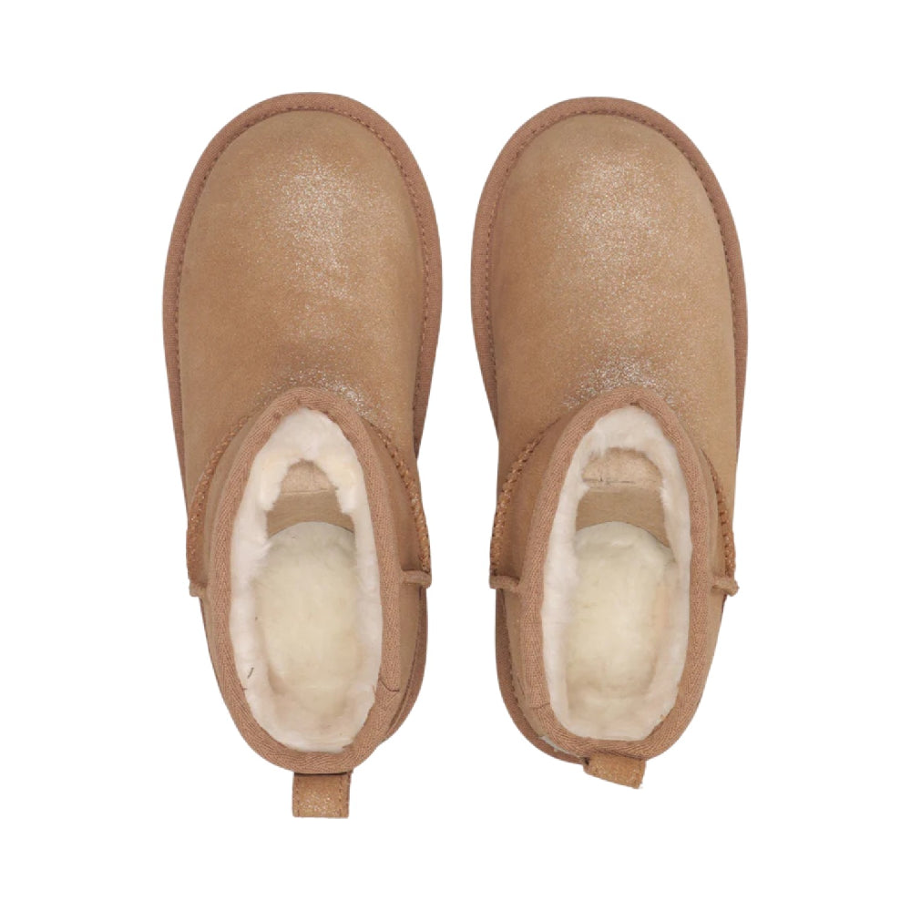 UGG Kids Classic Ultra Mini Dazzle Boots Brown 1171291K-CHE