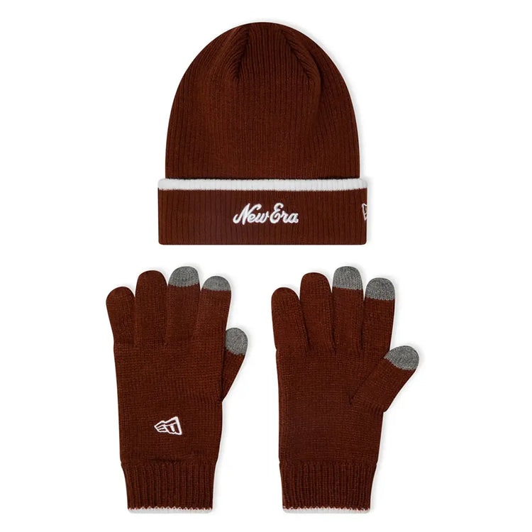 NEW ERA Dark Red E-Touch Gloves And Beanie Set 13745810