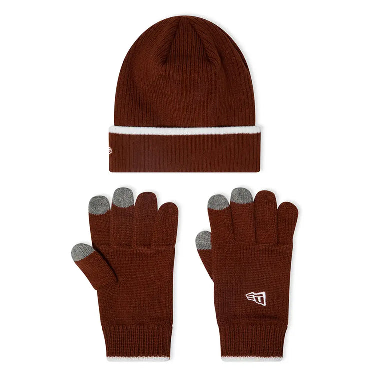 NEW ERA Dark Red E-Touch Gloves And Beanie Set 13745810