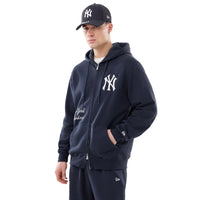 NEW ERA New York Yankees MLB Comfort Navy 2 Way Full Zip Hoodie 14884644