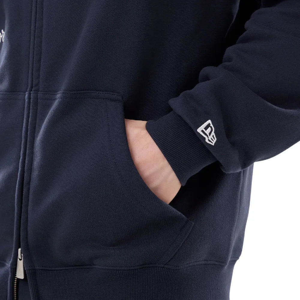NEW ERA New York Yankees MLB Comfort Navy 2 Way Full Zip Hoodie 14884644